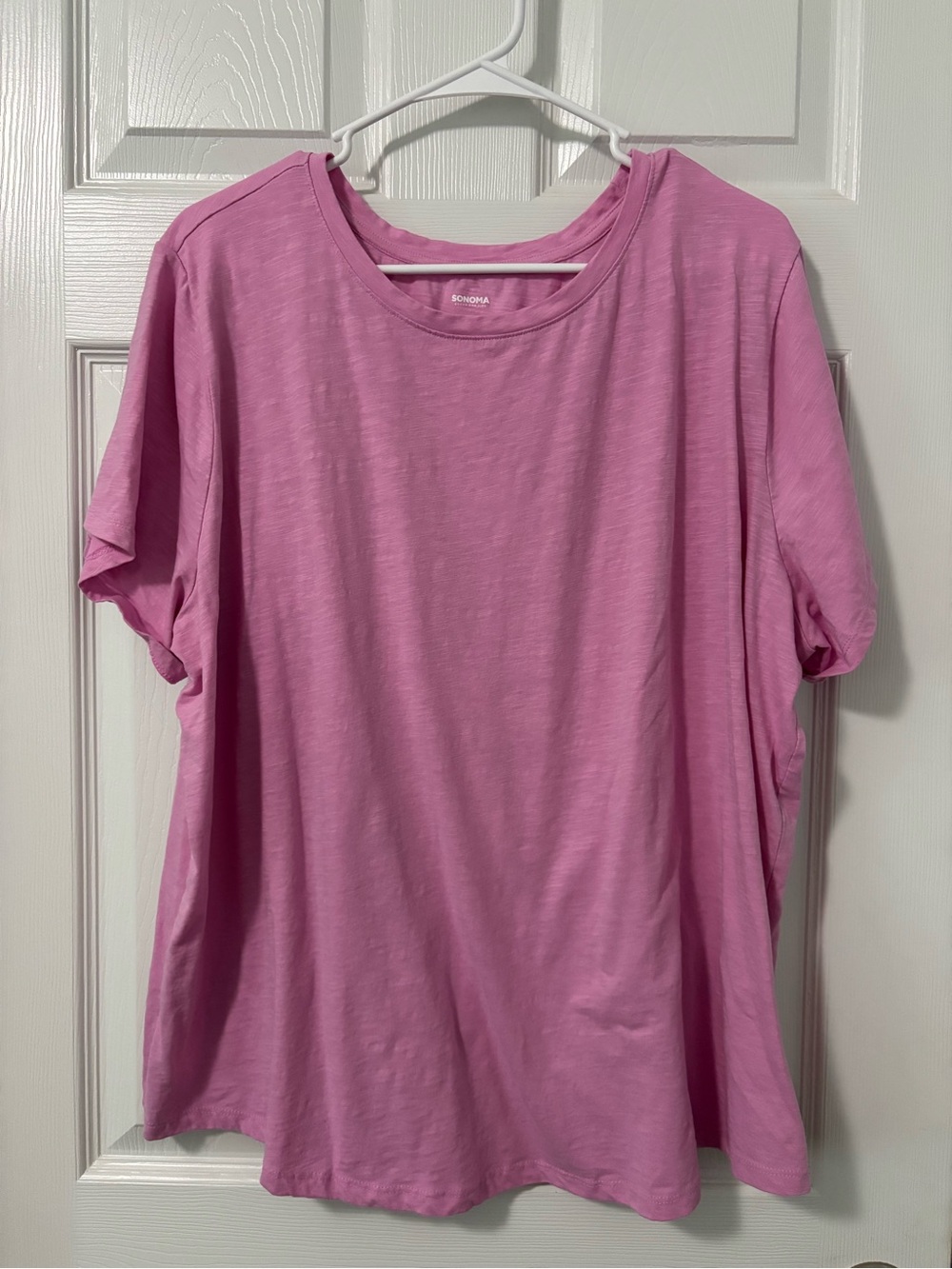 Sonoma Lightweight Scoop Neck Tee - Light Pink